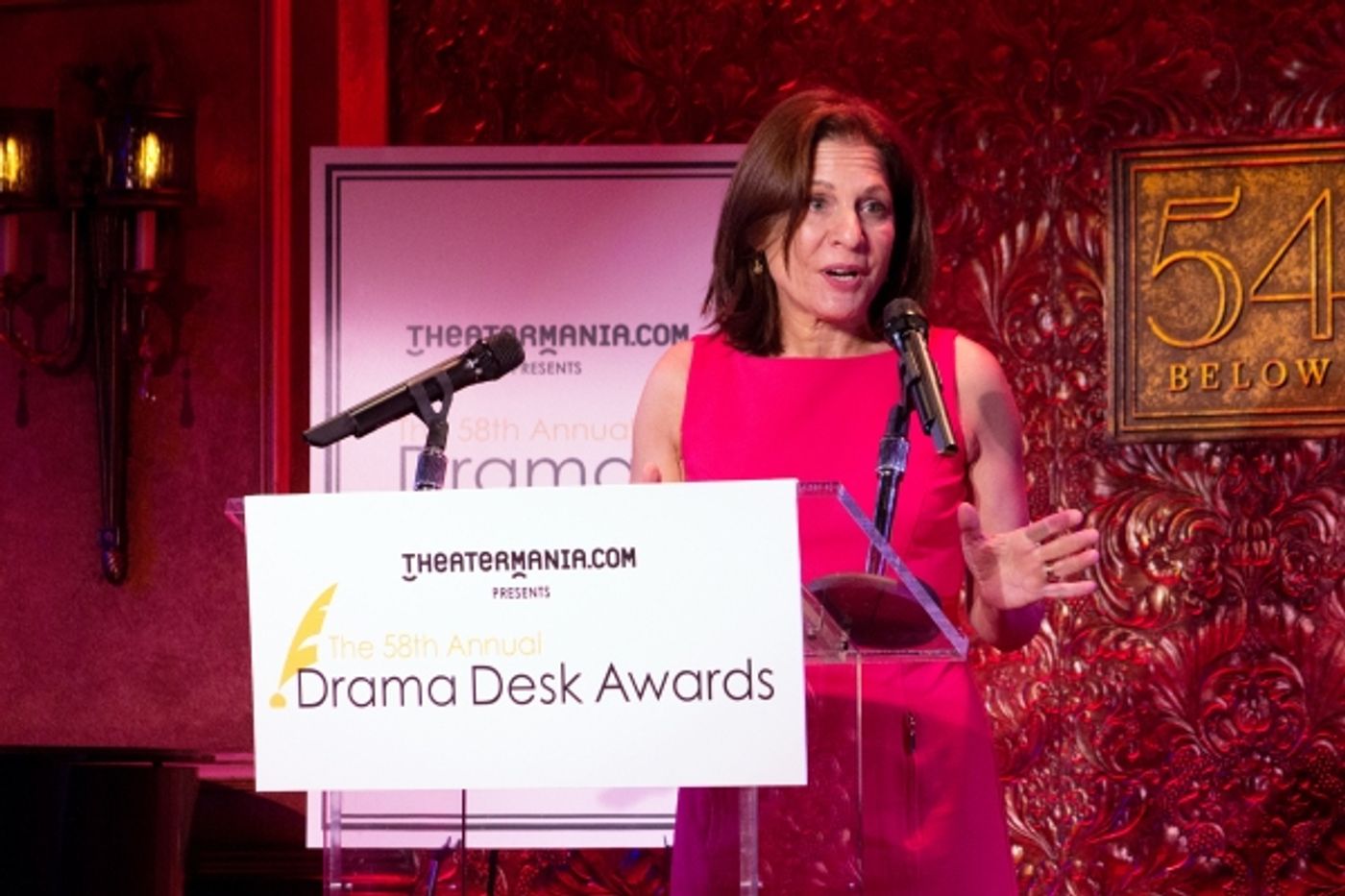 Photo Coverage: John Lloyd Young and Linda Lavin Announce 2013 Drama Desk Nominees  Image