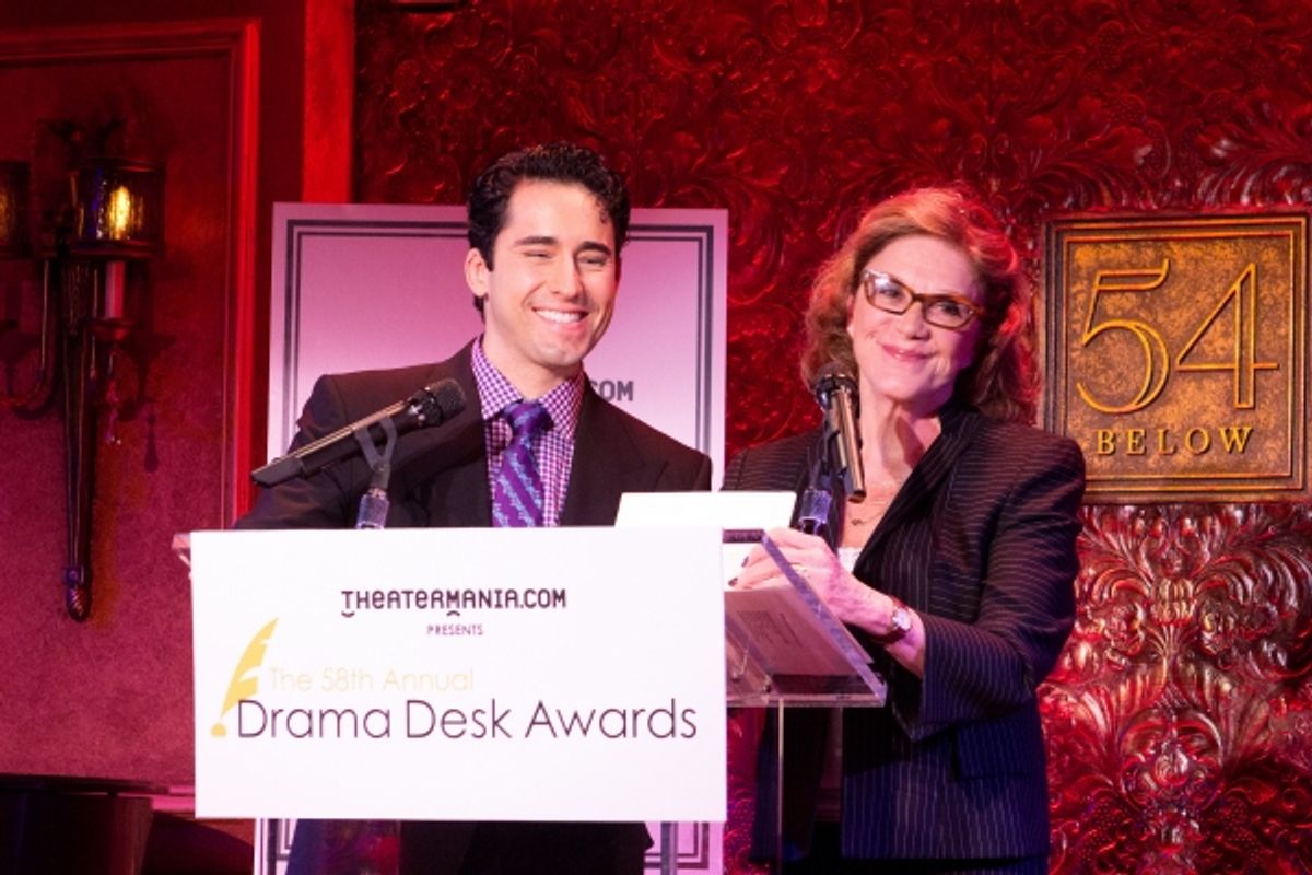 John Lloyd Young, Linda Lavin at 