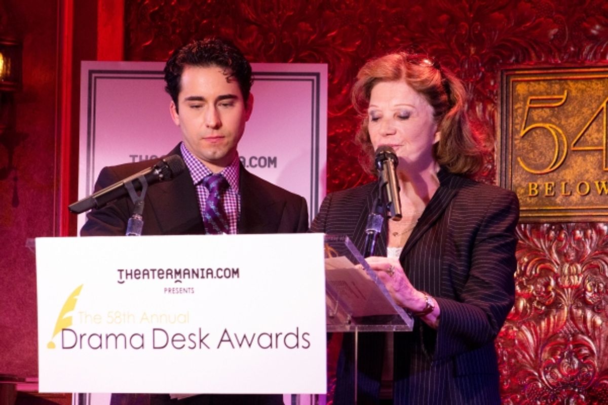 John Lloyd Young, Linda Lavin at 