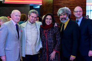 Honorees Michael Findlay, Elliot Goldenthal, Mira Nair, Fred Wilson and NYFA Executiv Photo