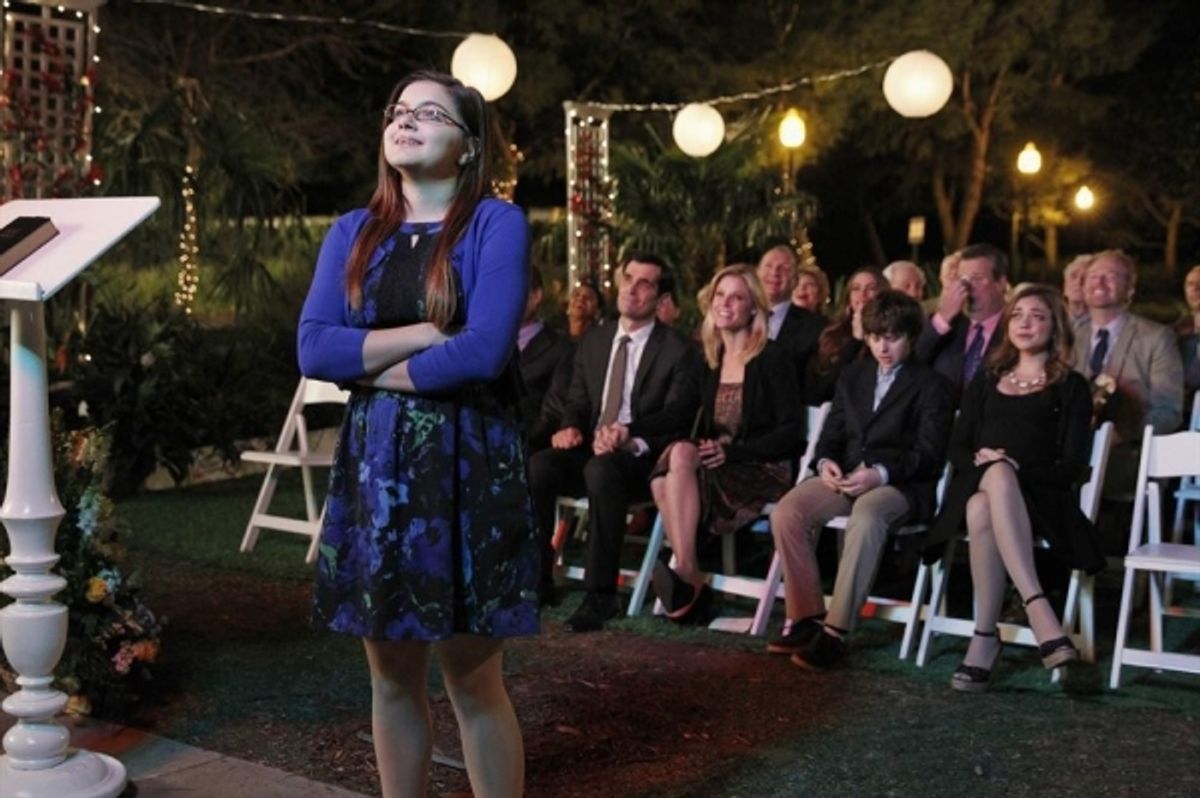 Ariel Winter, Ty Burrell, Julie Bowen, Ed O'Neill, Sofia Vergara, Nolan Gould, Eric Stonestreet, SARAH HYLANd, Jesse Tyler Ferguson at 