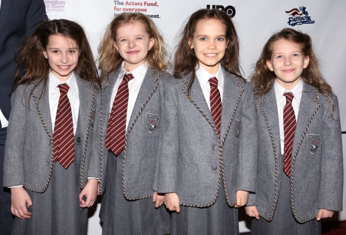 (L-R) actresses Bailey Ryon, Milly Shapiro, Oona Laurence, and Sophia Gennusa  at 