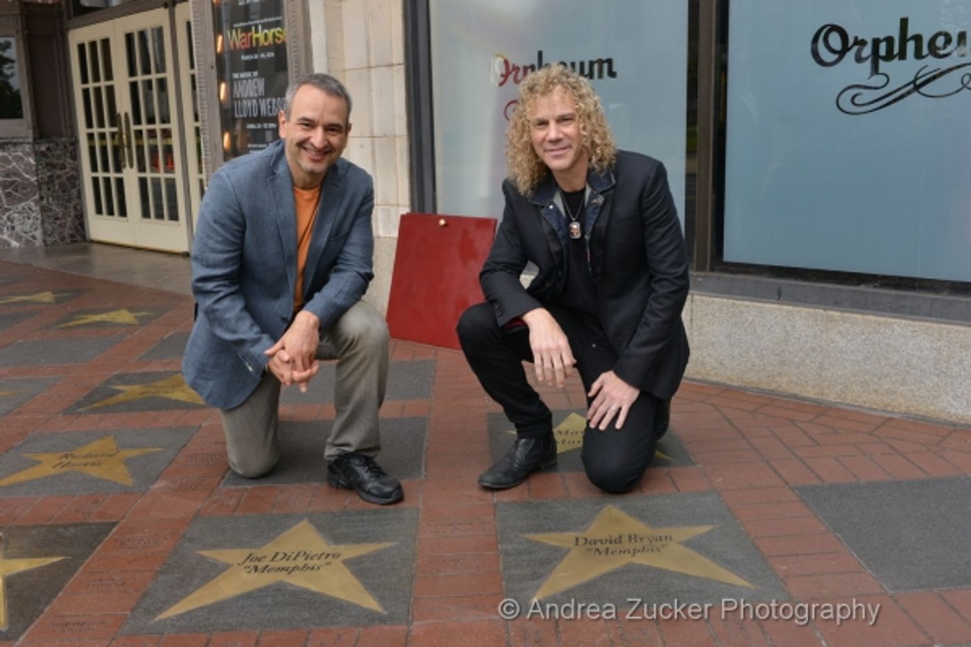 Photo Flash: Tony-Winning MEMPHIS Writers David Bryan & Joe DiPietro Join Orpheum Sidewalk of Stars  Image