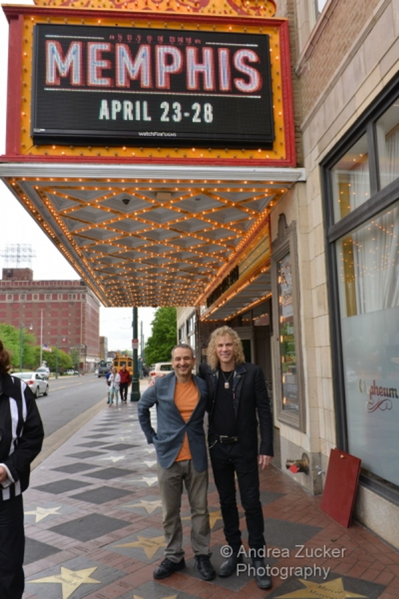 Photo Flash: Tony-Winning MEMPHIS Writers David Bryan & Joe DiPietro Join Orpheum Sidewalk of Stars  Image