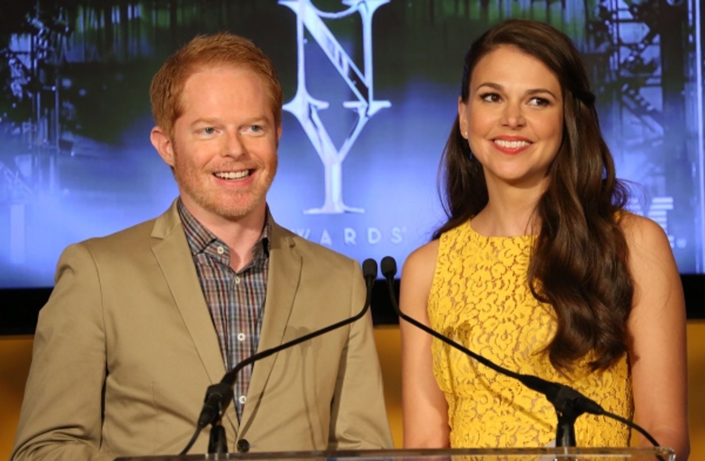 Photo Coverage: Jesse Tyler Ferguson and Sutton Foster Announce the 2013 Tony Nominations!  Image