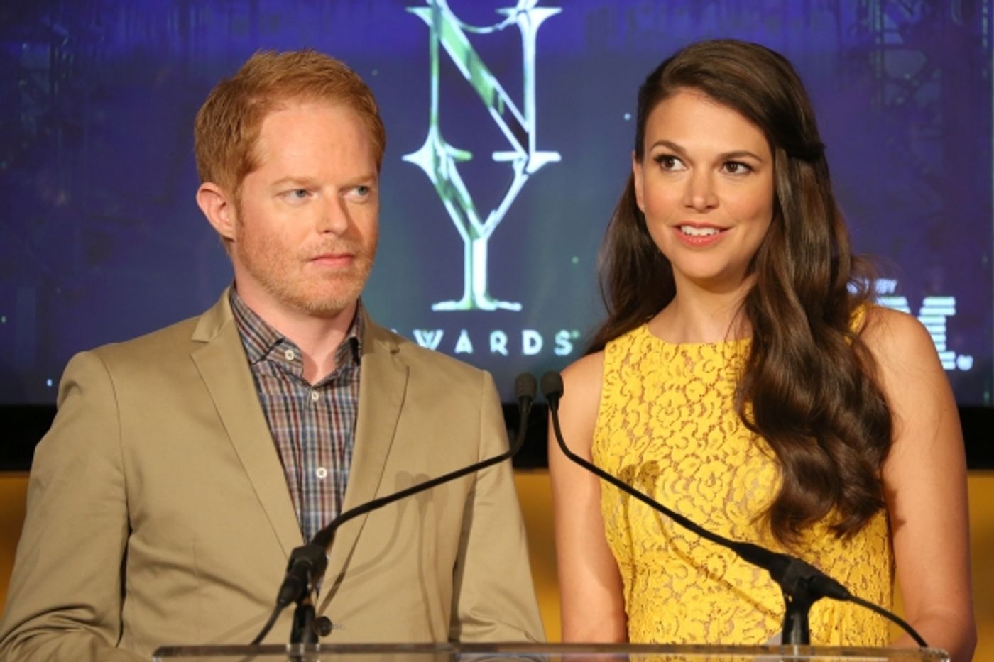 Photo Coverage: Jesse Tyler Ferguson and Sutton Foster Announce the 2013 Tony Nominations!  Image