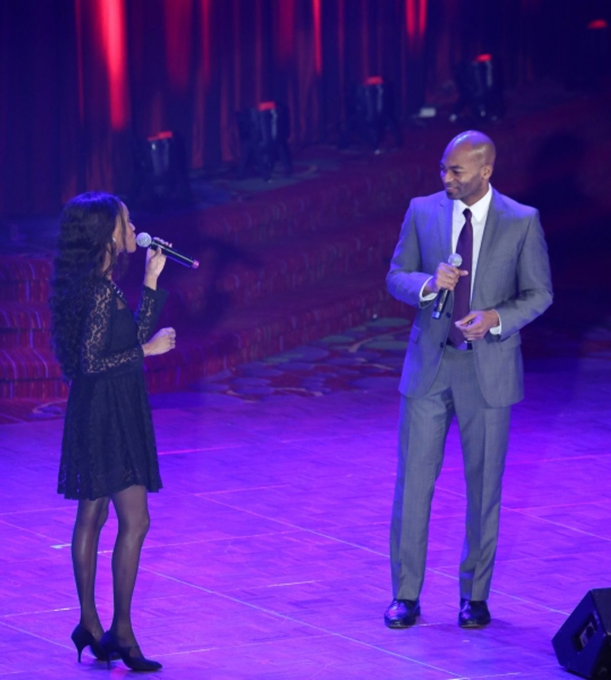 Brandon Victor Dixon, Valisia Lekae at 