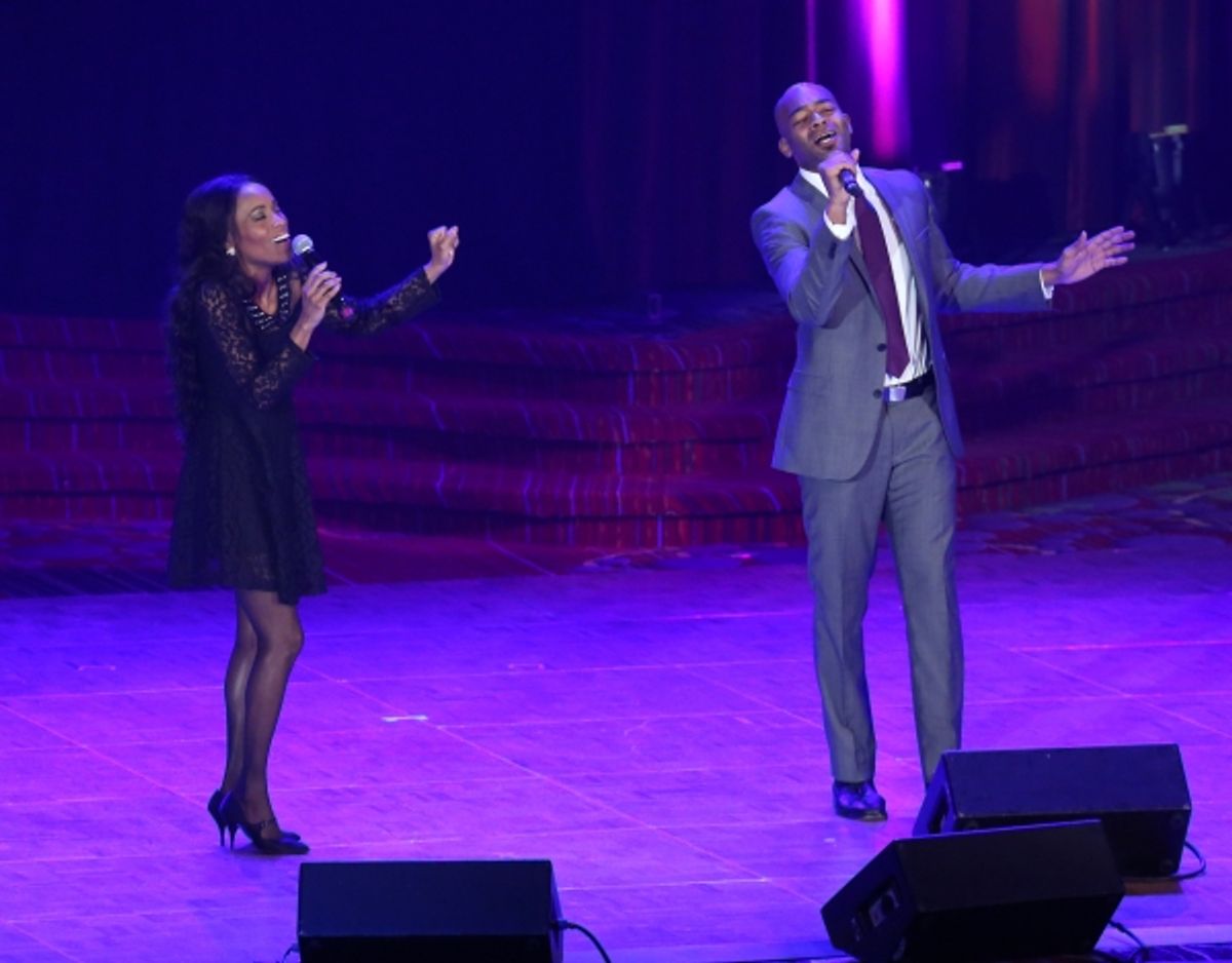Valisia LeKae, Brandon Victor Dixon  at 