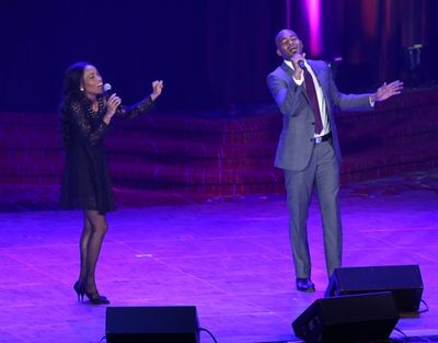 Valisia LeKae, Brandon Victor Dixon  Photo