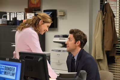 Jenna Fischer, John Krasinski Photo