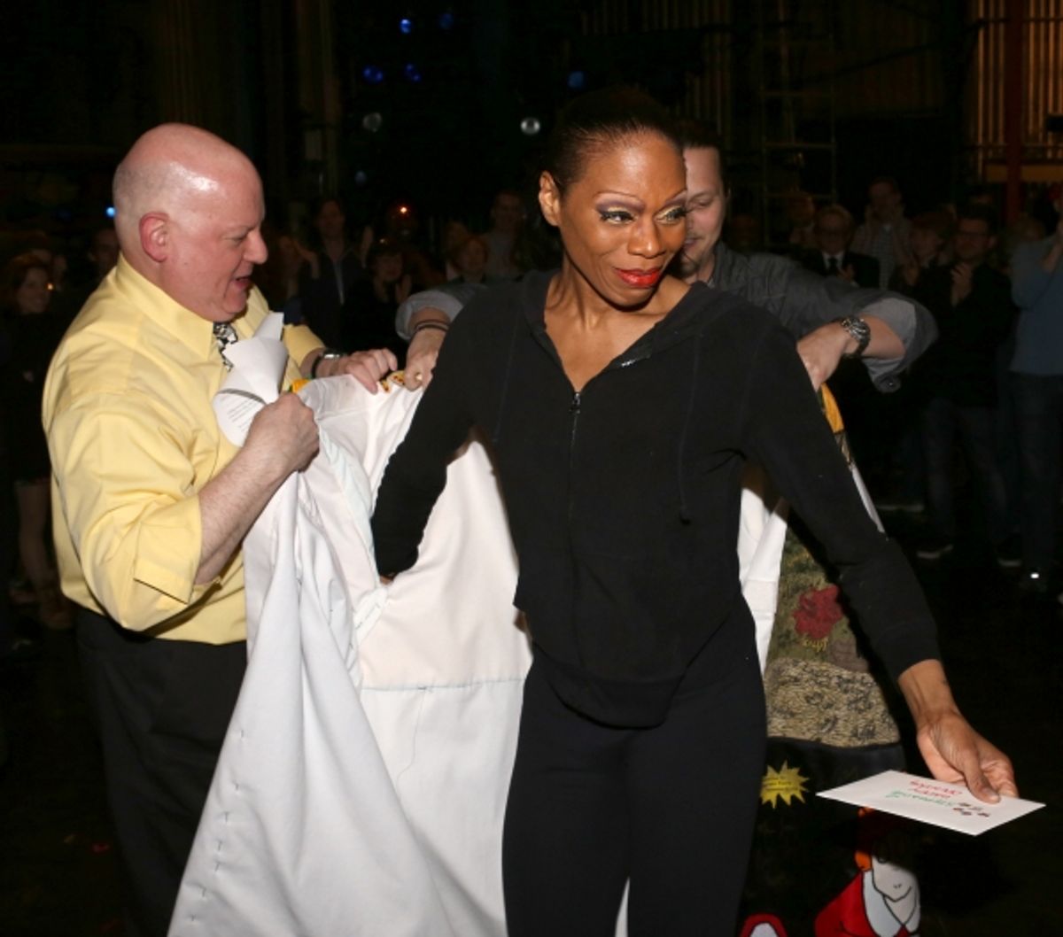 Stephanie Pope with David Westphal & Jason Wooten (recipient from Jekyll & Hyde) at 