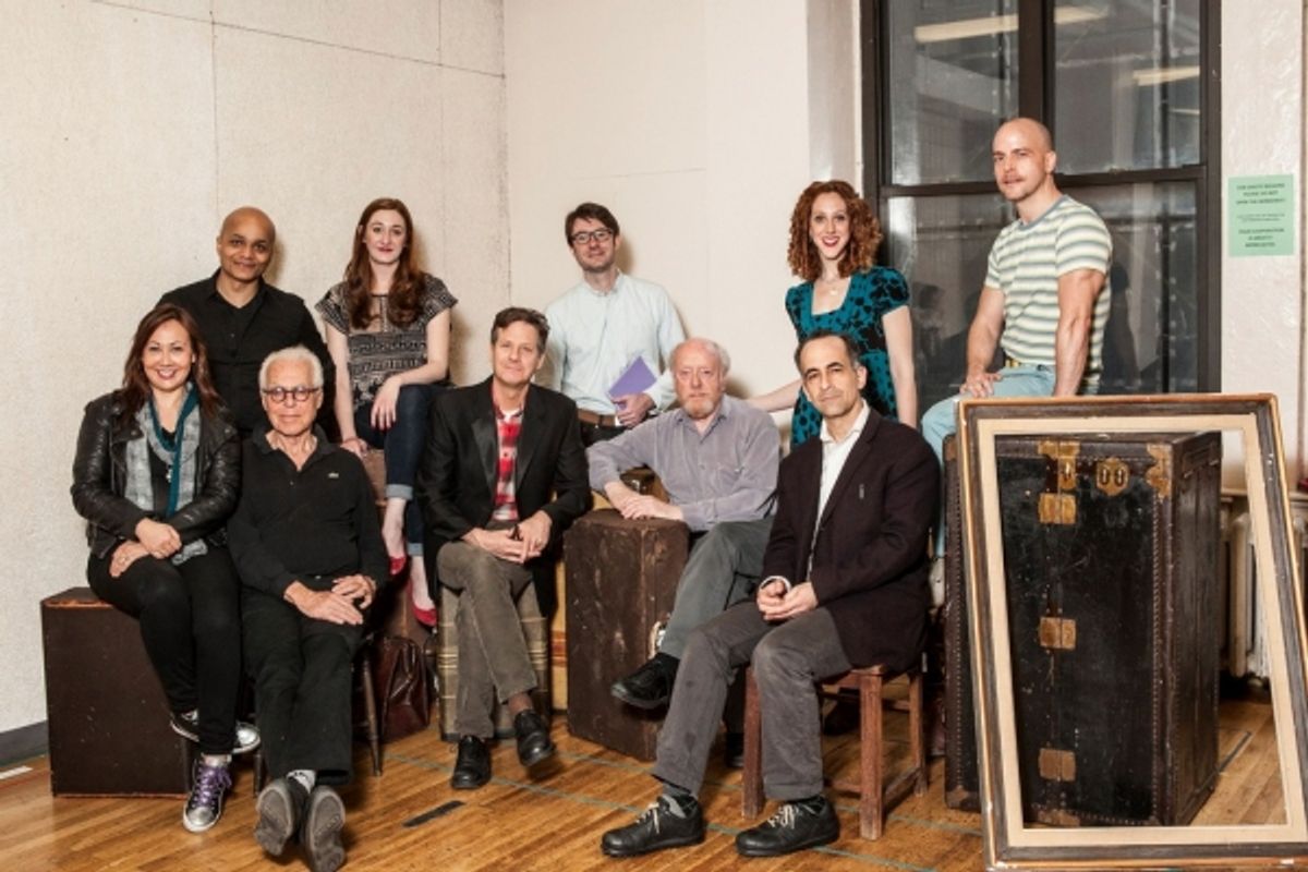 Front Row: Kate Rigg, John Guare, Martin Moran, Peter Maloney, David Pittu. Back Row: Omar Sangare, Jacquelyn Landgraf, Timothy Splain, Alison Cimmet and Jeffrey Kuhn. at 