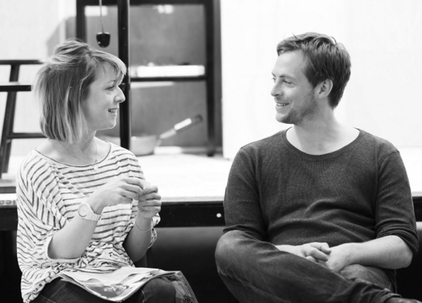 Photo Coverage: Blakley and Campbell Moore in Rehearsal Images For CHIMERICA At The Almeida  Image