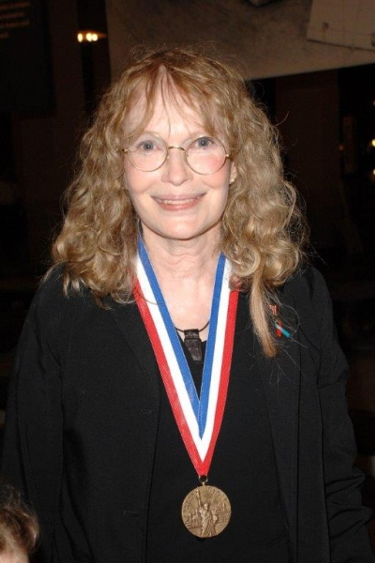 Medal of Honor winner Mia Farrow
 at 