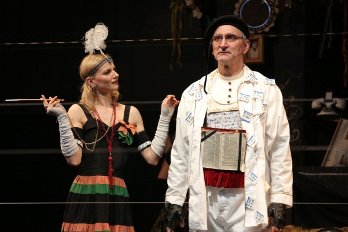 Alenka Kraigher and Rocco Sisto in Old-Fashioned Prostitutes (A True Romance), written, directed, and designed by Richard Foreman, running at The Public Theater at Astor Place April 30 through June 2. Photo Credit: Joan Marcus at 