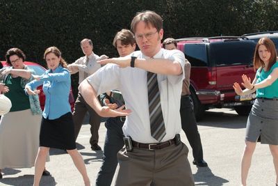 Phyllis Smith, Jenna Fischer, Jake Lacy, Rainn Wilson, Ellie Kemper Photo