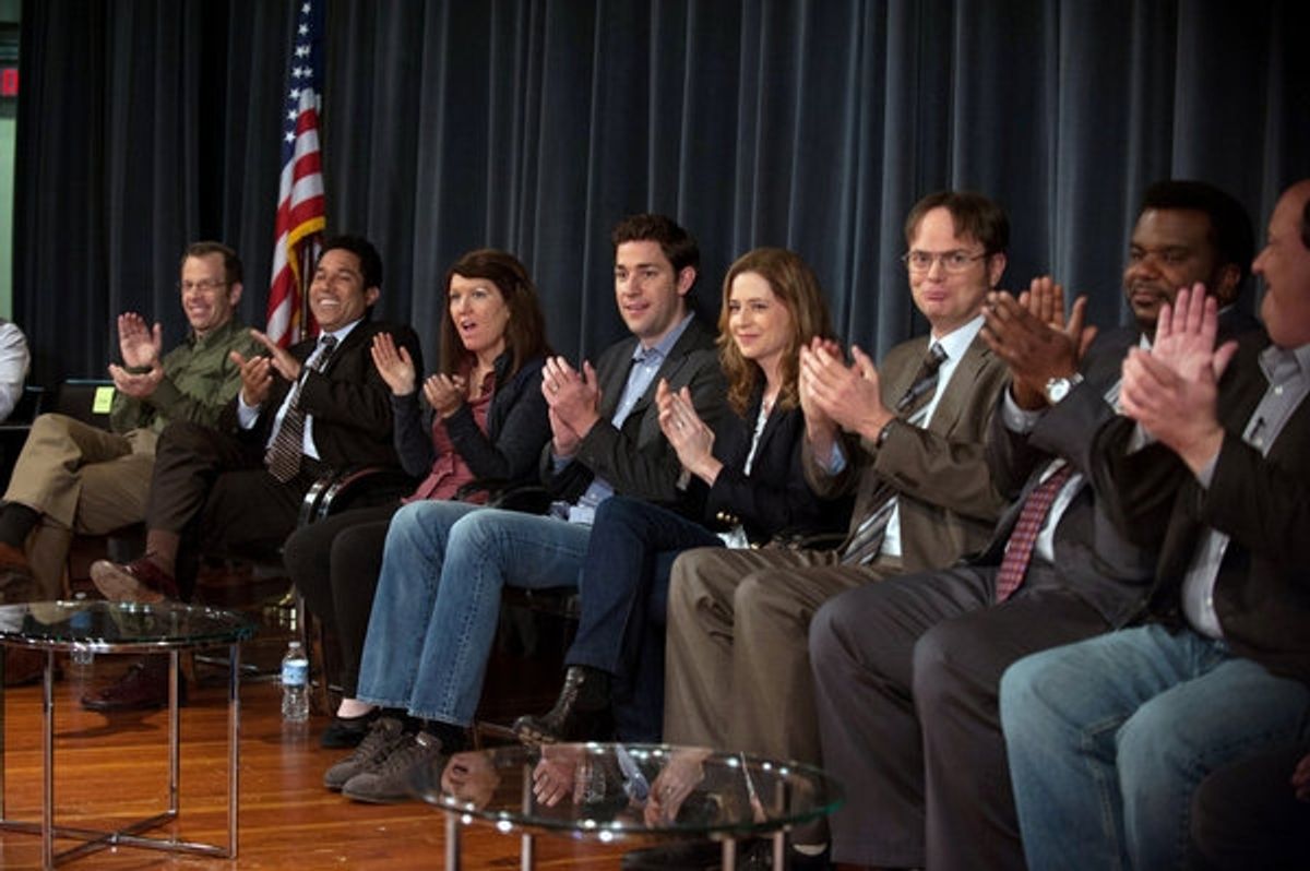 Jenna Fischer, Rainn Wilson, Craig Robinson, Brian Baumgartner, Ed Helms, Phyllis Smith at 