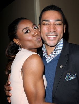 Patina Miller & Charl Brown Photo