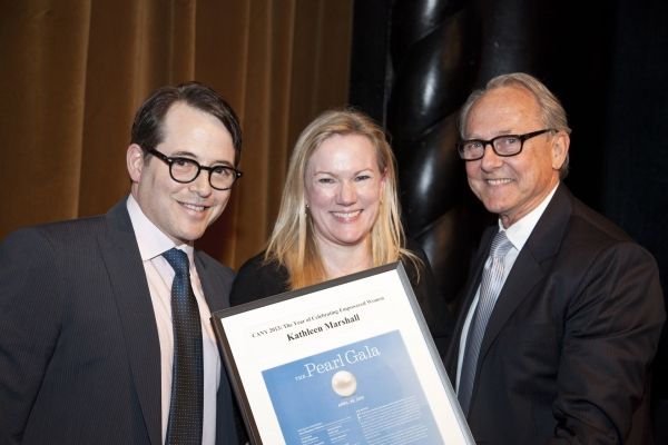 Matthew Broderick, Kathleen Marshal and Jonathan Hilton, CANY Executive Director Photo