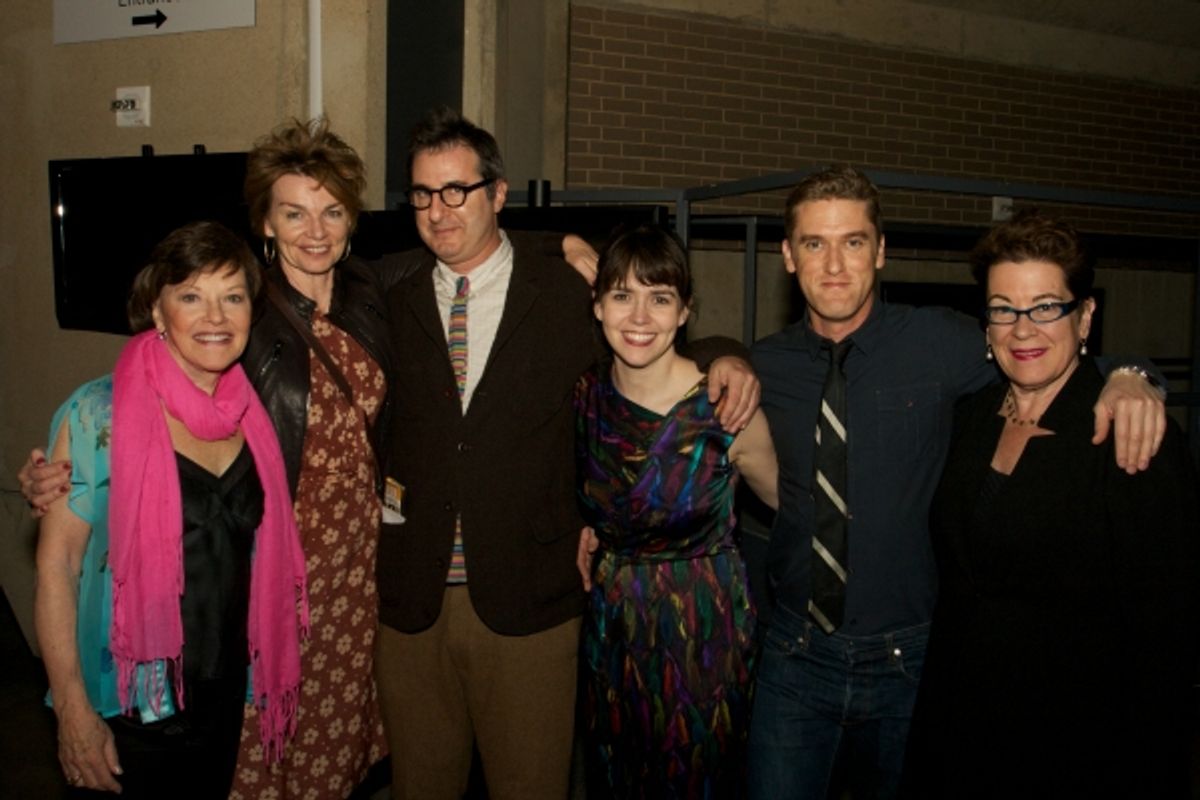 Cast members with Jon Robin Baitz and Artistic Director Molly Smith  at 