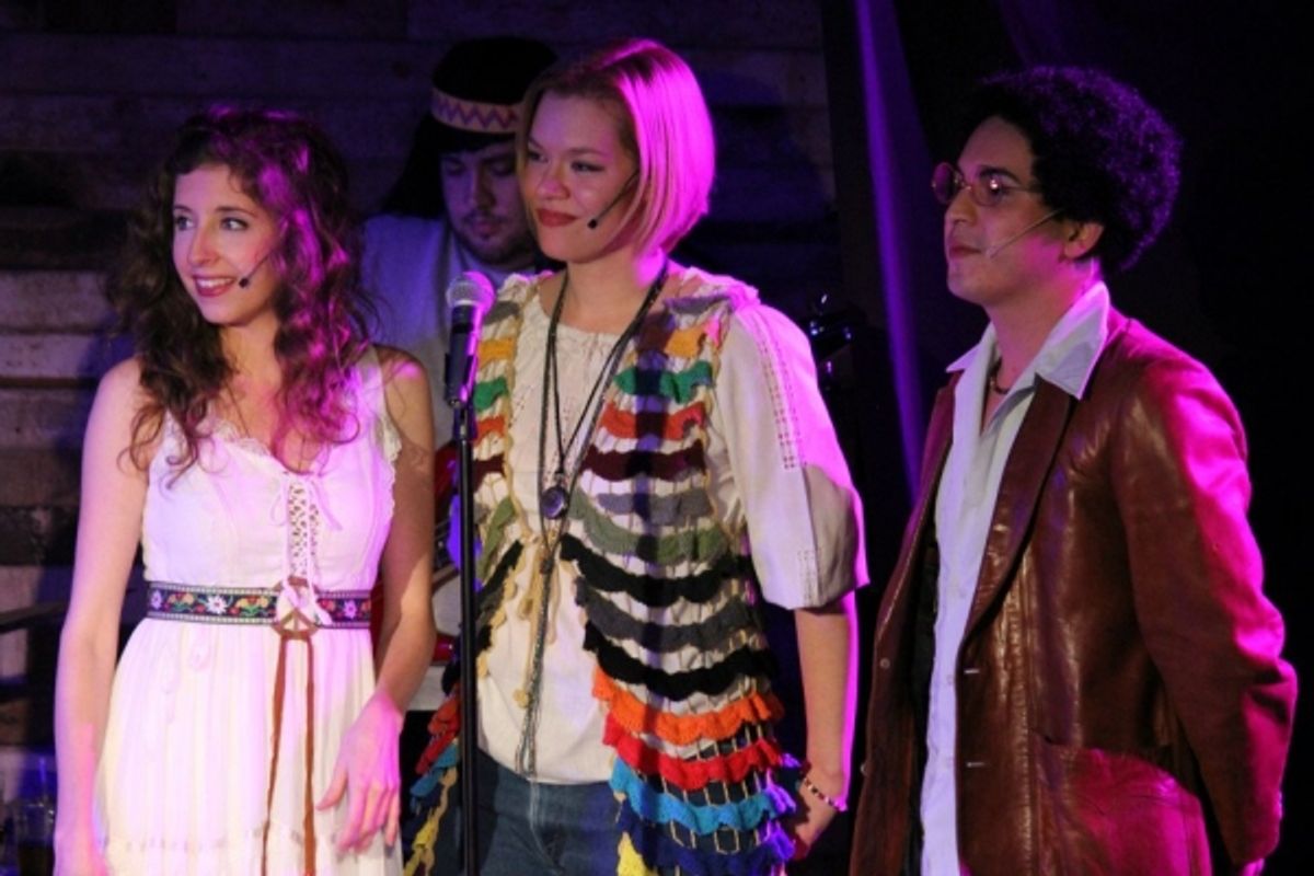 L to R: Sarah Molbert (Stacy), Allison Phillips (Peggy) & Mark Samson (Matt). at 