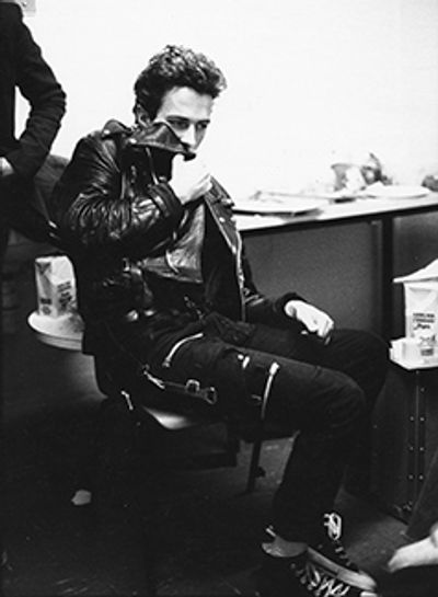Joe Strummer, late 1970s Photograph &copy; Pennie Smith Photo