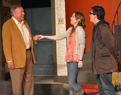 (l to r) Jim Salners, Katrina Ellsworth, and Kyle Cameron. Photo by Larry Lipton. Photo