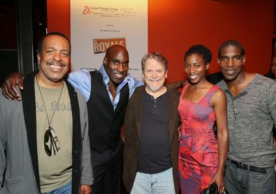 Robert Gossett, David St. Louis, Keith Szarabajka, Ameenah Kaplan and Desean Terry Photo