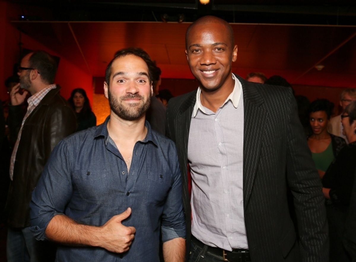 Marco Ramirez and J. August Richards at 