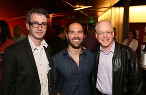 From left, Director Daniel Aukin, Playwright Marco Ramirez and CTG Producing Director Photo