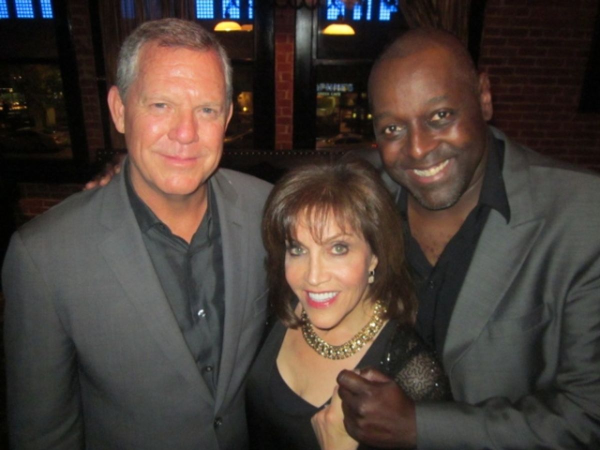 left to right: John Sloman, Joan Ryan, Michael Shepperd at 