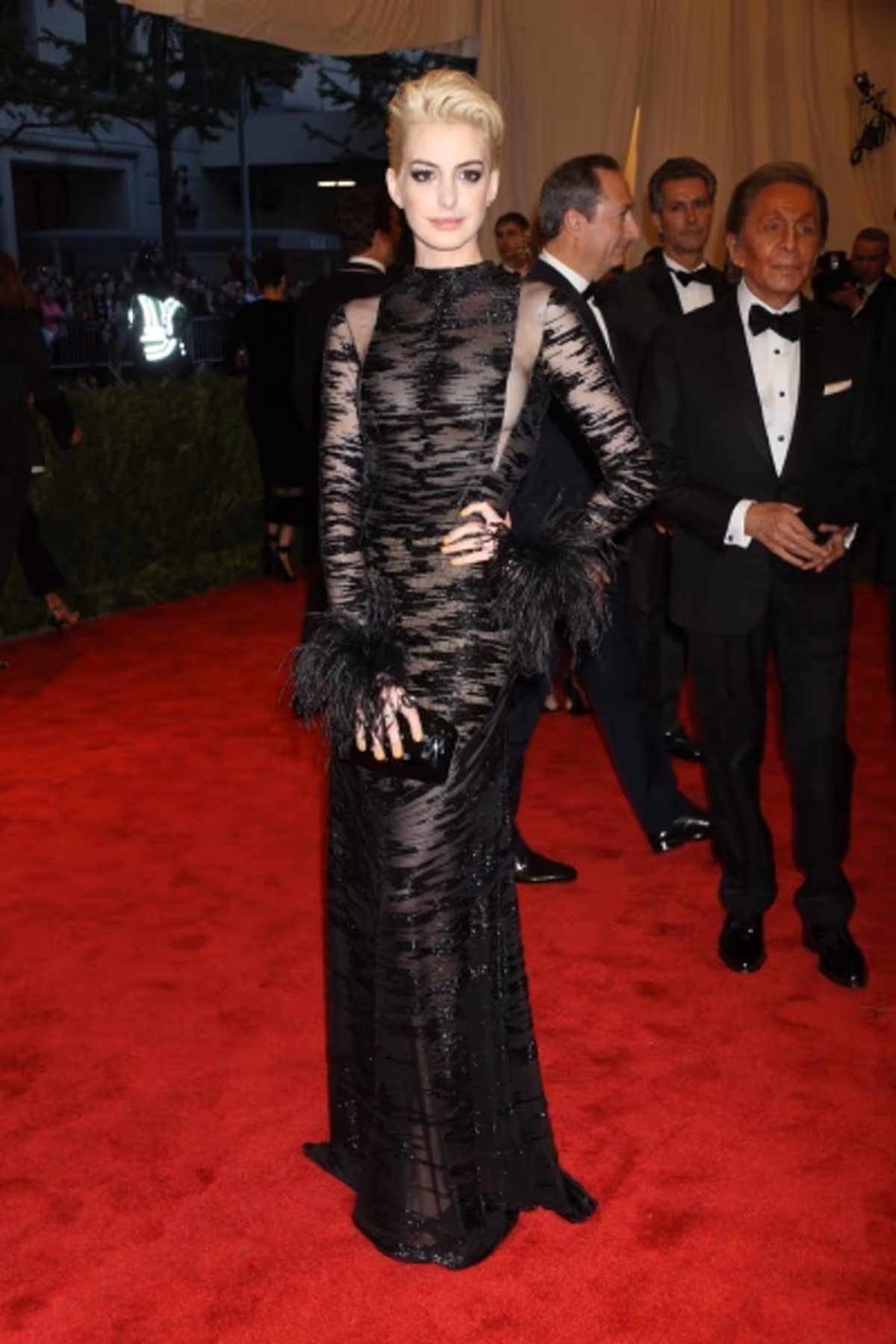 Mandatory Credit: Photo by Erik Pendzich / Rex USA (1290862cz)Anne HathawayCostume Institute Gala Benefit celebrating the Punk: Chaos To Couture exhibition, Metropolitan Museum of Art, New York, America - 06 May 2013WEARING VALENTINO at Met Gala Best Dressed