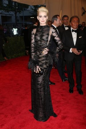Mandatory Credit: Photo by Erik Pendzich / Rex USA (1290862cz)Anne HathawayCostume Institute Gala Benefit celebrating the Punk: Chaos To Couture exhibition, Metropolitan Museum of Art, New York, America - 06 May 2013WEARING VALENTINO @ BroadwayWorld Mandatory Credit: Photo by Erik Pendzich / Rex USA (1290862cz)Anne HathawayCostume In Photo