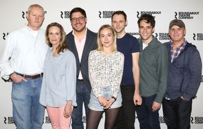 David Morse, Lisa Emery, Rich Sommer, Sarah Goldberg, Christopher Denham, Playwright  Photo