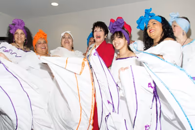 Chita Rivera and Puerto Rican Day Parade performers Photo