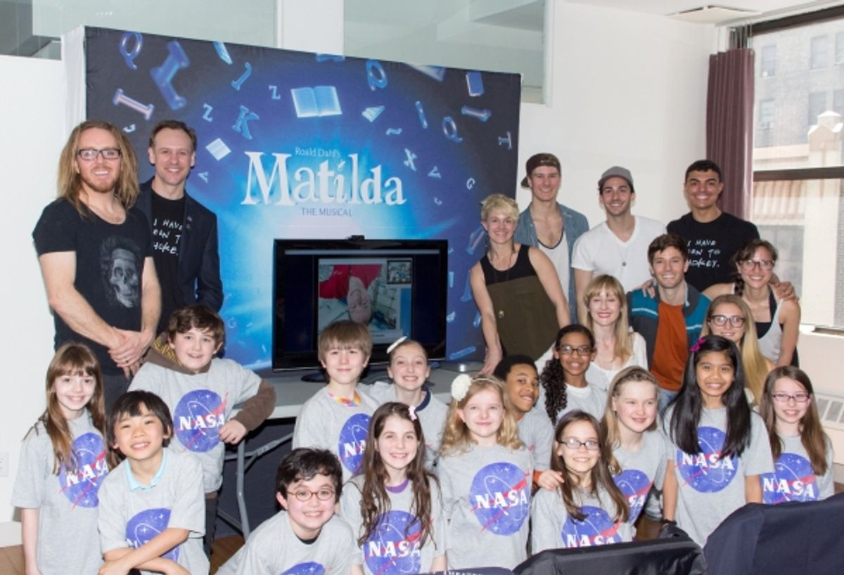 Tim Minchin, John Sanders, Tom Marshburn at 