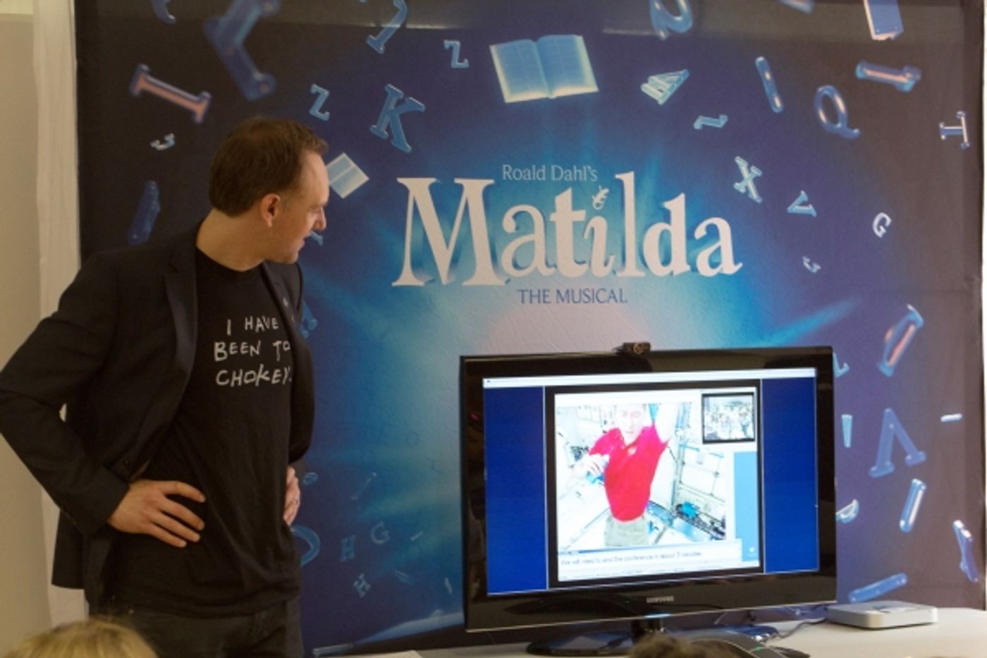 Photo Coverage: NASA Helps MATILDA Cast Chat with Astronauts in Space!  Image