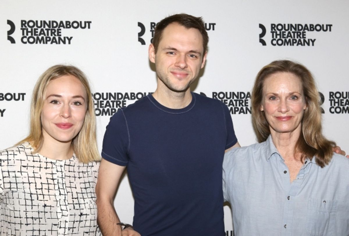 Sarah Goldberg, Christopher Denham, Lisa Emery at 