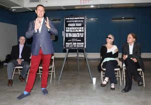 Producer Robert Driemeyer, Director Gene David Kirk, Amanda Plummer, Brad Dourif  Photo