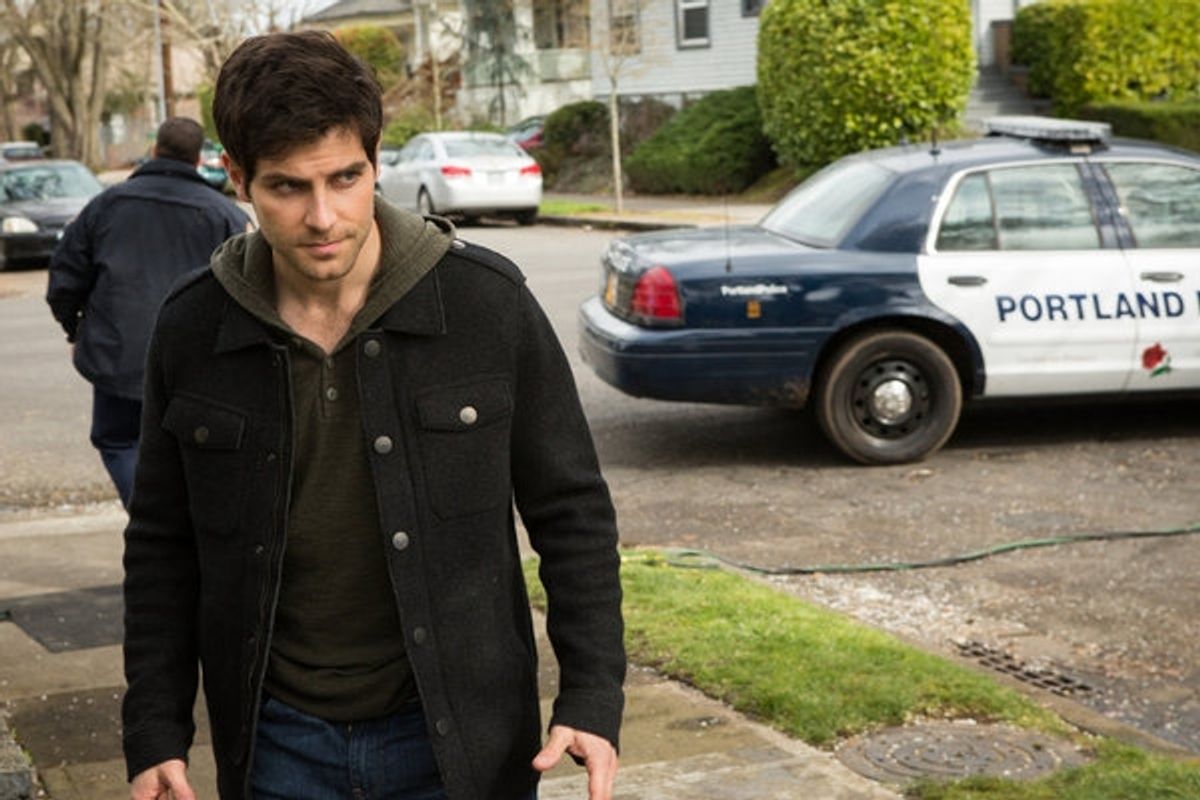 GRIMM -- 'The Walking Dead' Episode 221 -- Pictured: David Giuntoli as Nick Burkhardt -- (Photo by: Scott Green/NBC) at 