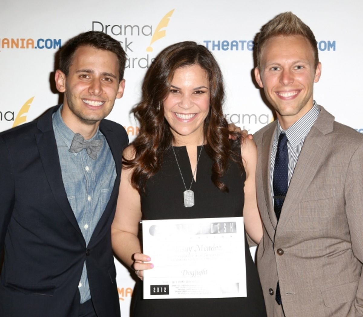 Lindsay Mendez, Justin Paul, Benj Pasek  at 