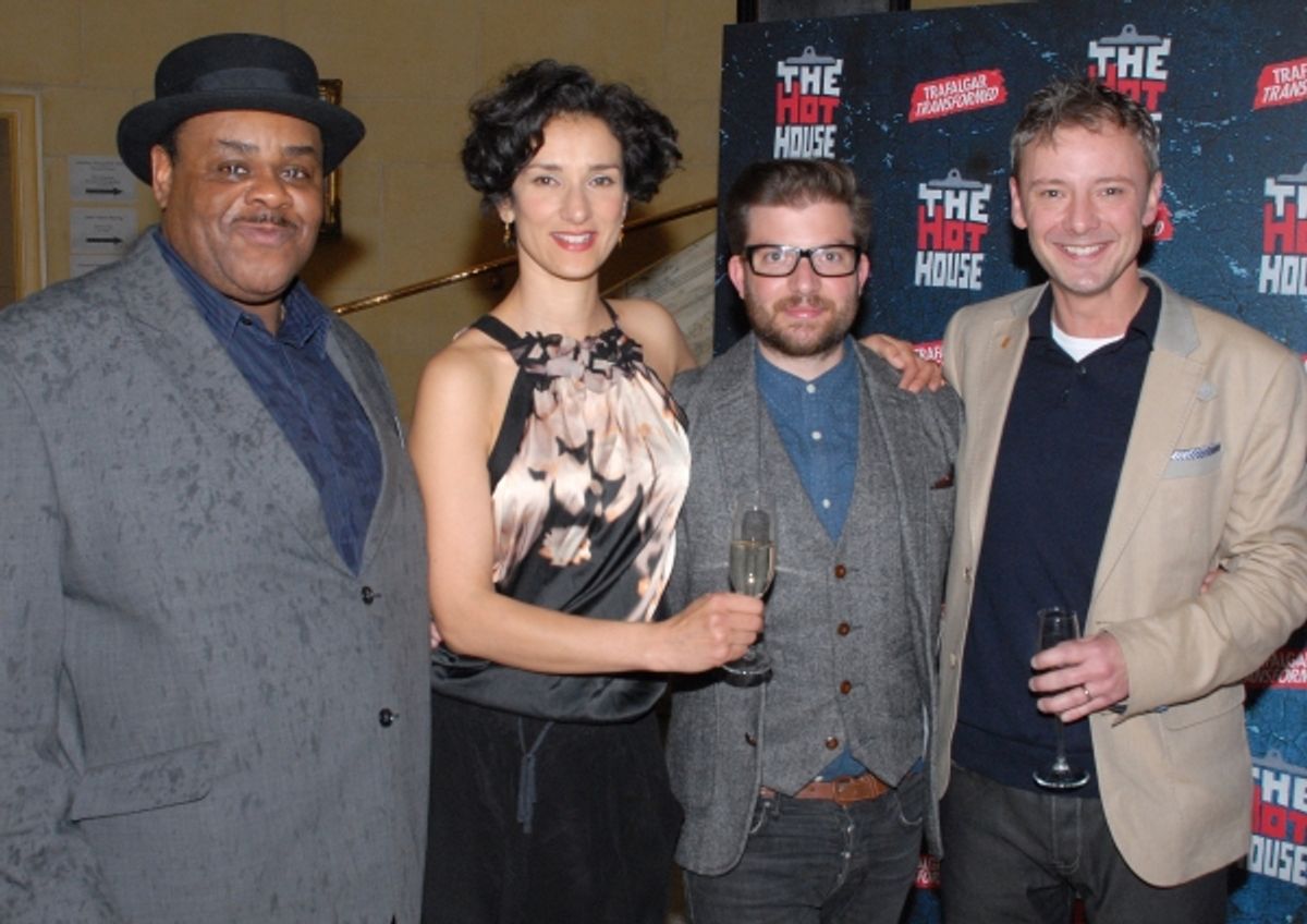 Clive Rowe, Indira Varma, Jamie Lloyd and John Simm at 