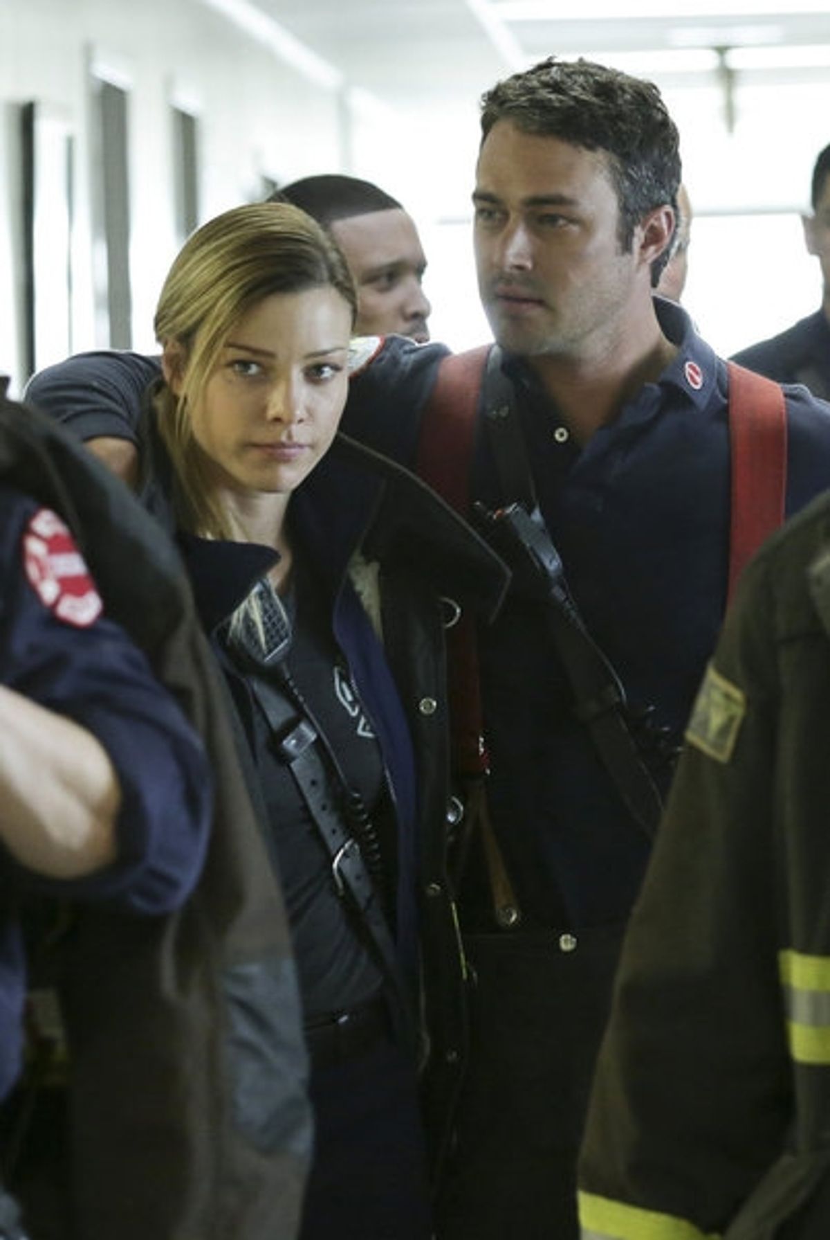 Lauren German, Taylor Kinney at 