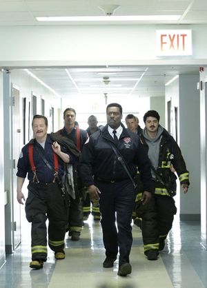 Christian Stolte, Taylor Kinney, Joe Minoso, Eamonn Walker, Jesse Spencer, Yuri Sardarov @ BroadwayWorld Christian Stolte, Taylor Kinney, Joe Minoso, Eamonn Walker, Jesse Spencer, Yuri Sarda Photo