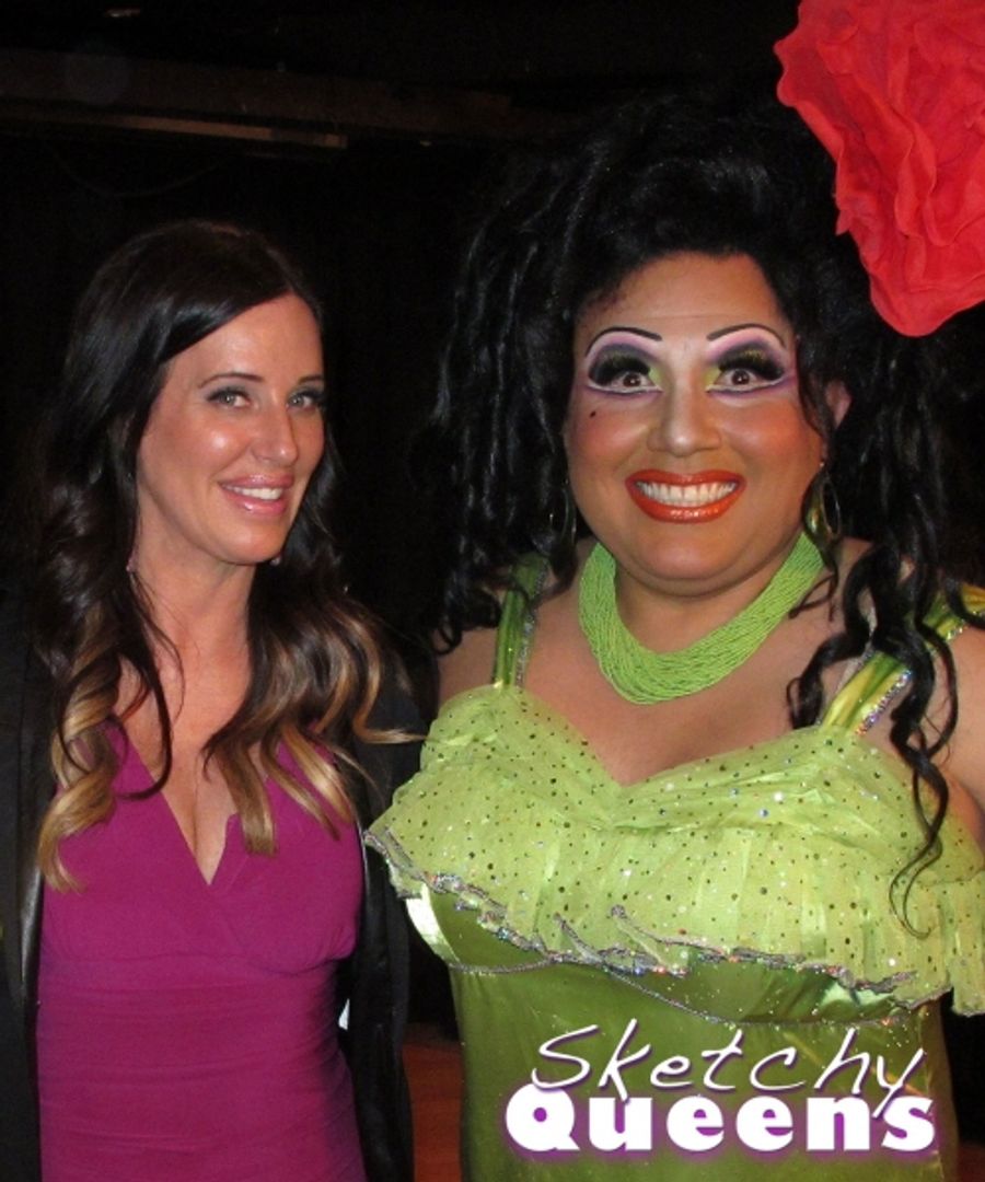 Photo Flash: MILLIONAIRE MATCHMAKER's Patti Stanger Visits SKETCHY QUEENS Image