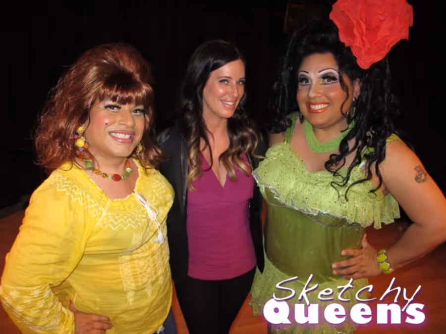Photo Flash: MILLIONAIRE MATCHMAKER's Patti Stanger Visits SKETCHY QUEENS Image