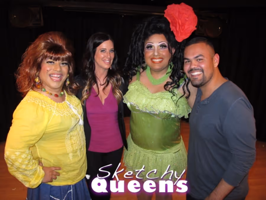 Photo Flash: MILLIONAIRE MATCHMAKER's Patti Stanger Visits SKETCHY QUEENS Image