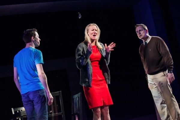 Matthew Meckes as Gabe, Janis Greim as Diana, Michael Traupman as Dan Photo