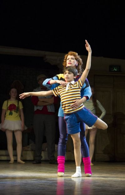 Mrs Wikinson (Anna-Jane Casey) and Billy Elliot (Ali Rasul) Photo