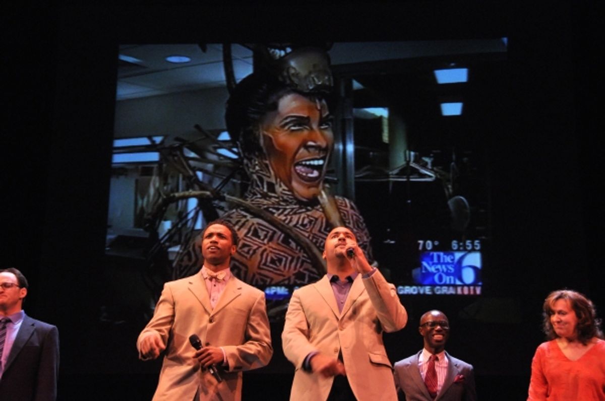 Kevin Gray as Scar with Wallace Smith and L. Steven Taylor at 